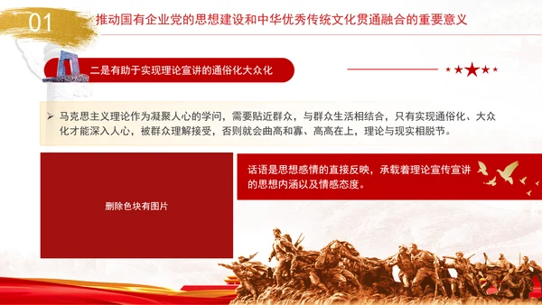 国企党的思想建设和中华优秀传统文化贯通融合专题党课PPT