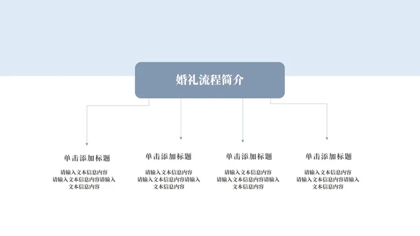小清新婚礼策划方案PPT模板