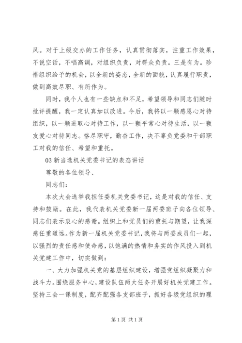 精选新当选党委书记的表态讲话稿3篇.docx