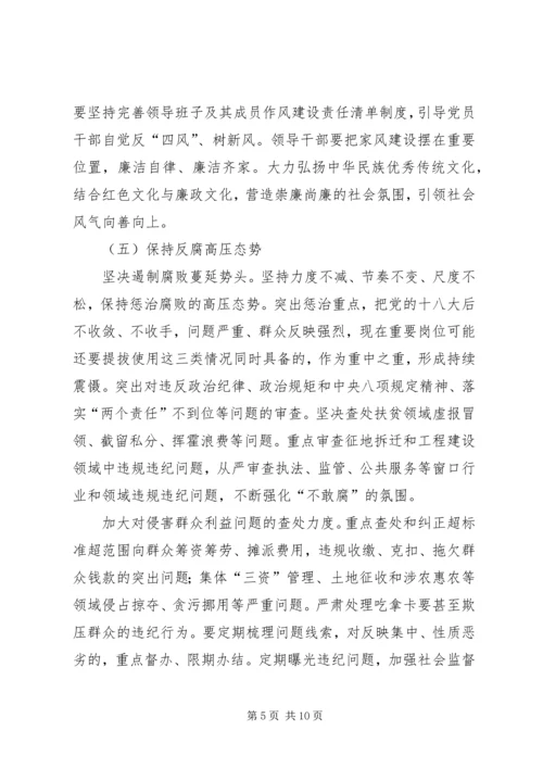 监察局党风廉政建设和反腐败工作意见.docx