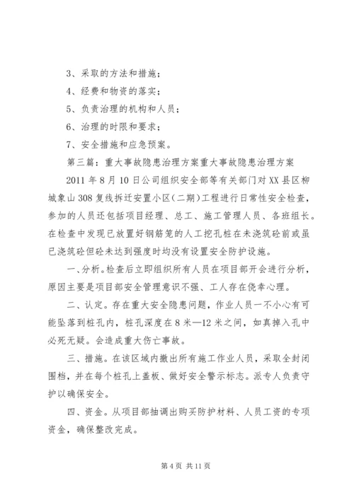 重大事故隐患治理方案 (4).docx