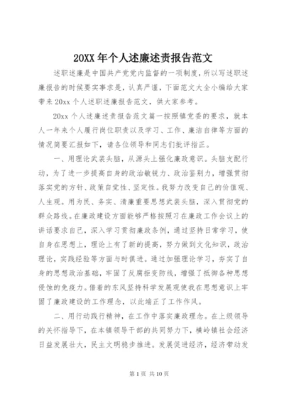 某年个人述廉述责报告范文.docx