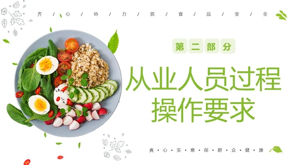企业食品从业人员培训食品安全教育PPT课件员工培训
