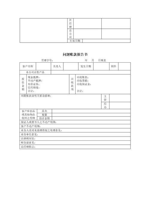 公司财务会计管理规定问题账款处理办法