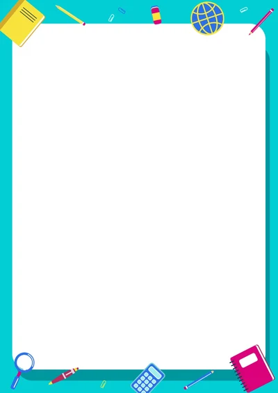 可爱卡通风信纸学习纸