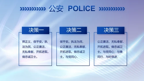 大气公安年终工作总结新年计划PPT