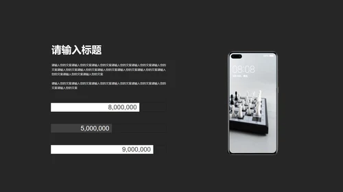黑色简约年终述职PPT模板