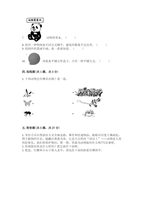 教科版一年级下册科学期末测试卷及答案【历年真题】.docx