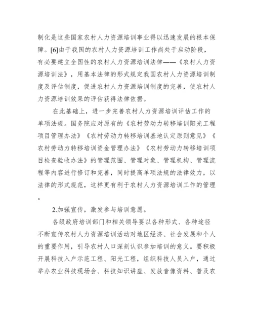 【人力资源培训开发论文范例】.docx