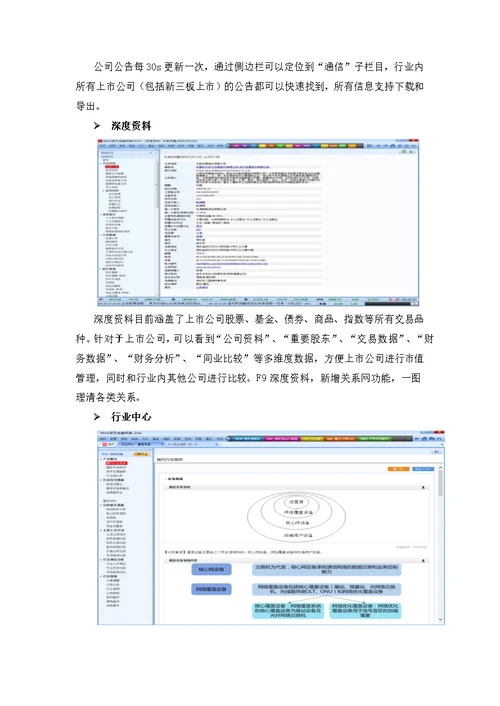 Wind资讯金融终端主要功能模块介绍