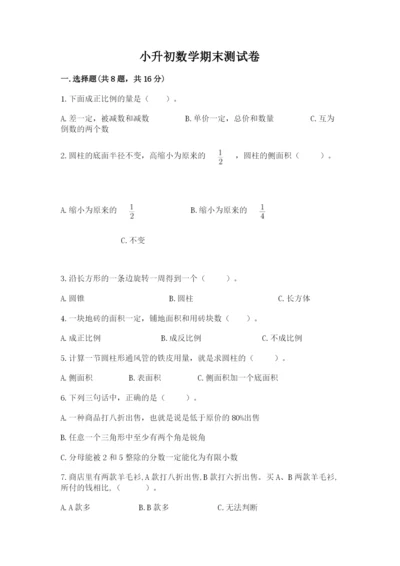 小升初数学期末测试卷（原创题）.docx