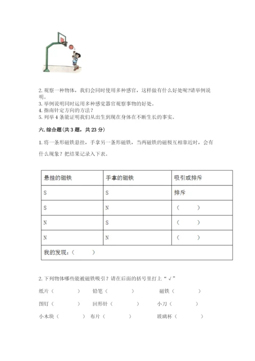 教科版小学科学二年级下册 期末测试卷【名师系列】.docx