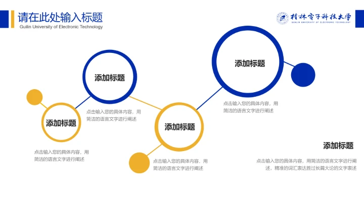 桂电电子科技大学专属学术汇报毕业答辩教学课件通用PPT模板