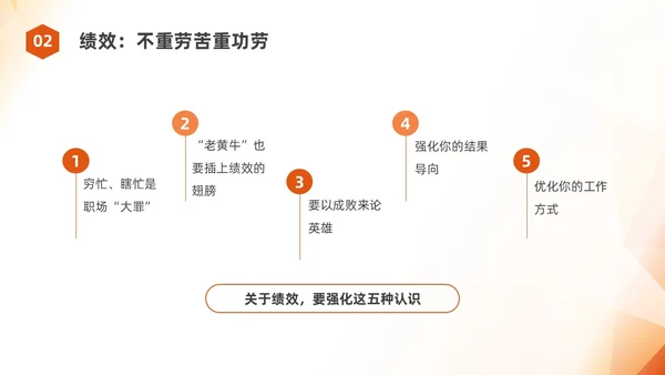 橙色简约员工职业素养培训企业培训PPT课件