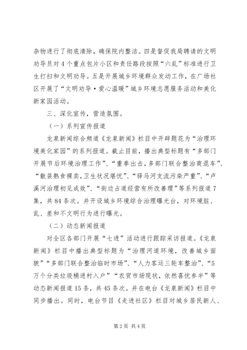 城乡环境综合治理工作自查报告范文.docx