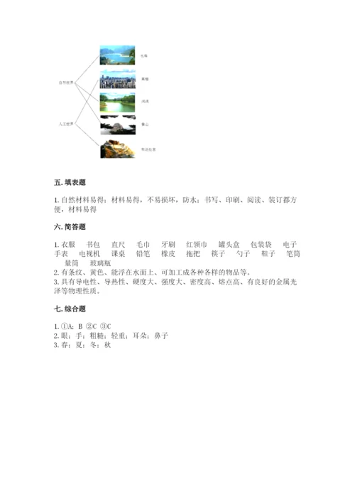 教科版科学二年级上册《期末测试卷》精品【b卷】.docx