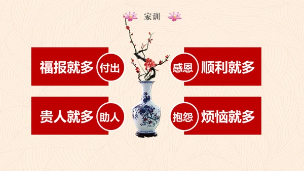 传承家风家规家训弘扬传统美德通用PPT模板