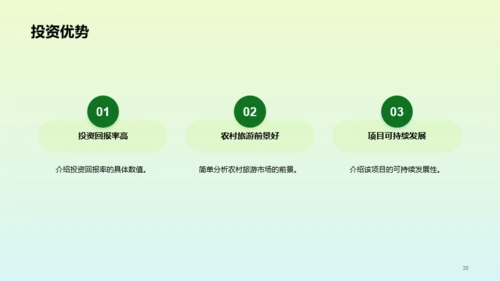 绿色简约旅游营销推广方案PPT模板