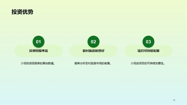 绿色简约旅游营销推广方案PPT模板