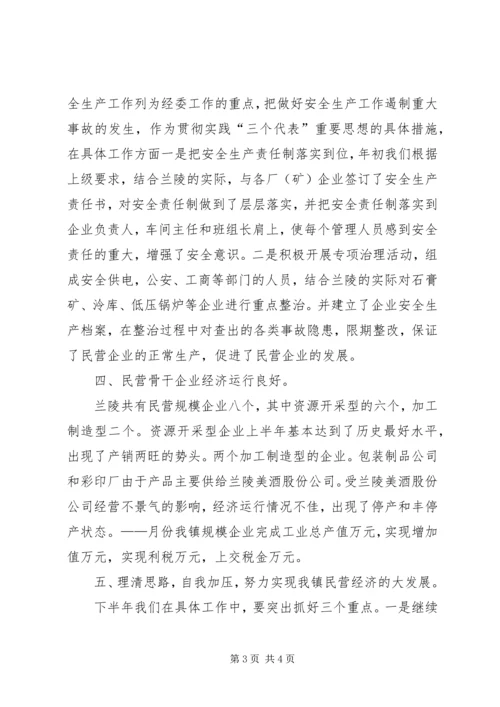 二○○四年民营经济基本情况汇报材料.docx