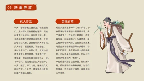 李时珍介绍中医通用PPT模板