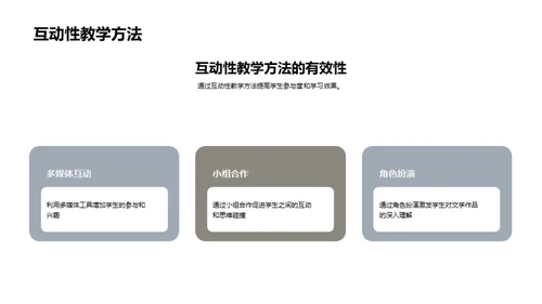 深化文学教学策略