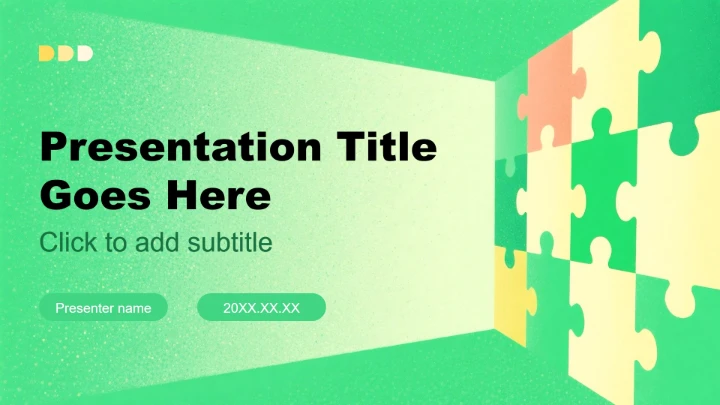 绿色小清新风大学生职业生涯发展PPT主题模板