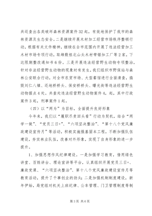 市林业局工作总结及工作计划 (4).docx