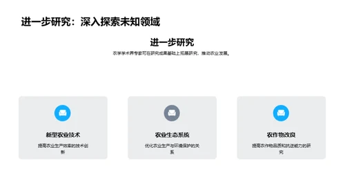 农学新篇章：科研亮点