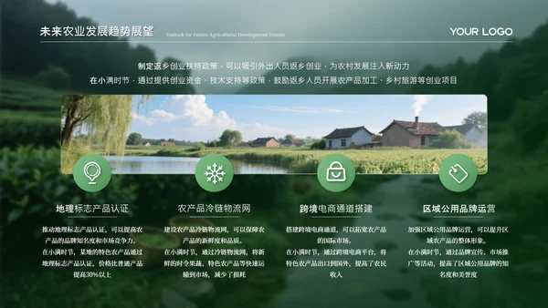 绿色小满节气的农业文化内涵PPT模板