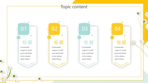 精美黄色小清新教师述职报告动态PPT模板