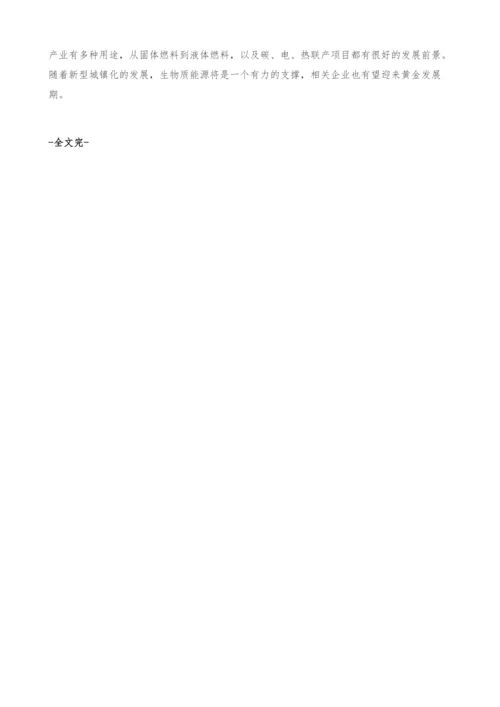 我国生物质能发展趋势-实现商业化规模化利用-产业报告.docx