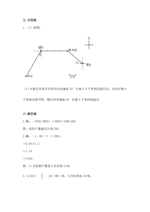 人教版小学六年级上册数学期末测试卷精品【完整版】.docx