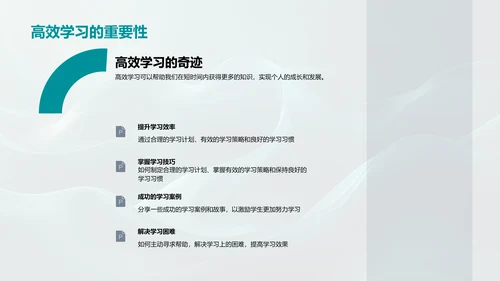 高效学习策略PPT模板