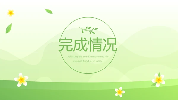 绿色小清新时尚春季护肤动态PPT