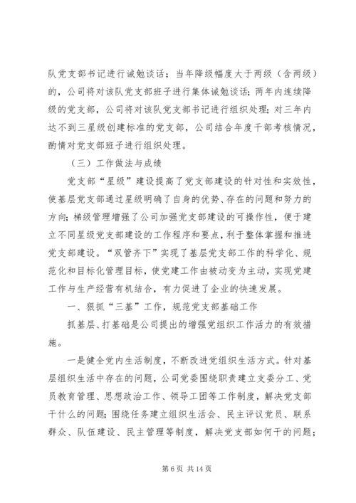 石油系统：基层党建工作经验材料 (2).docx