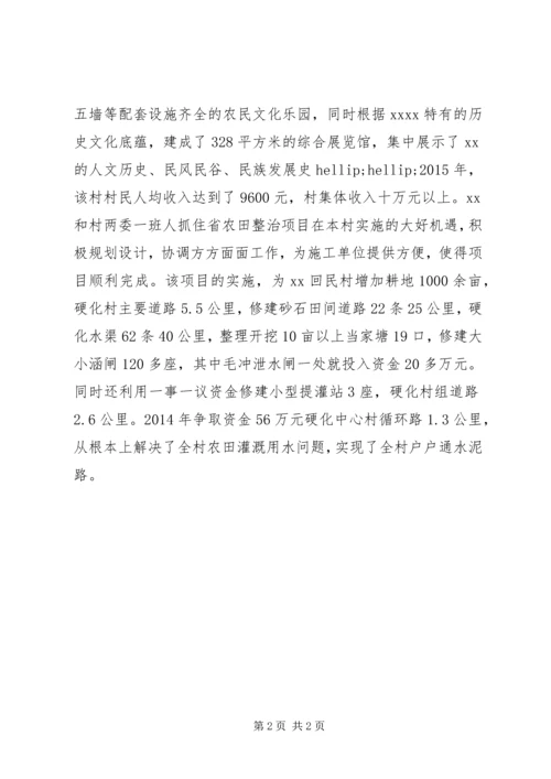 市人大代表、村党支部书记先进事迹材料.docx