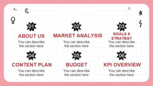 女孩力量卡通人物通用PPT模板
