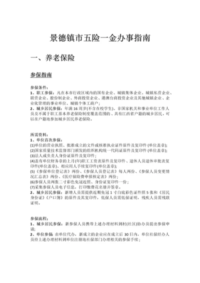 景德镇市五险一金办事指南.docx