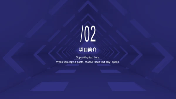 蓝色商务地产商业计划书PPT案例