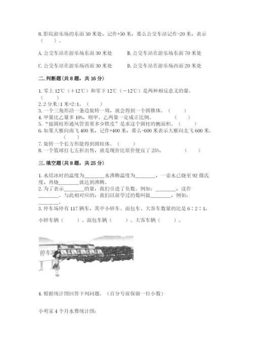 冀教版小学六年级下册数学期末综合素养测试卷及答案【夺冠系列】.docx