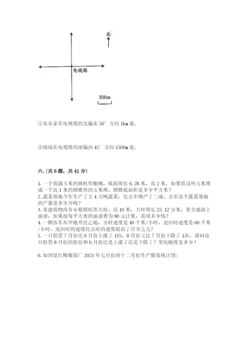 河南省平顶山市六年级下册数学期末考试试卷附参考答案（研优卷）.docx