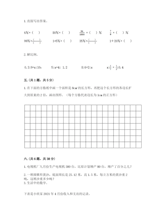 北京版数学小升初模拟试卷精品【易错题】.docx