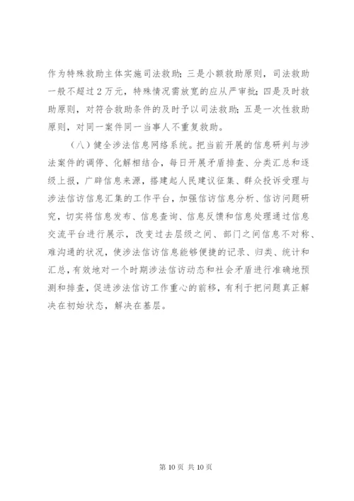 对当前我县涉法涉诉信访问题的思考和建议.docx