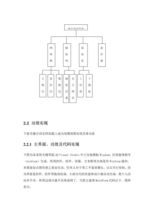 计算机网络专业课程设计网络流量计的设计和实现计.docx