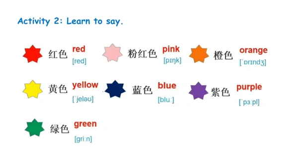 Unit 3 It's a colourful world! Get ready课件（共17张PPT