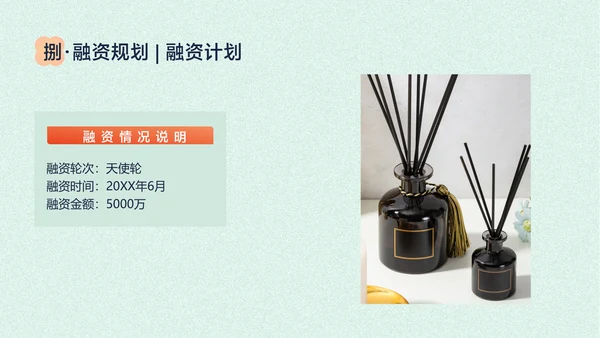 浅色中国风香薰精油商业计划书PPT套装