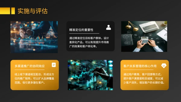黑色商务风消费金融产品的市场推广与盈利规划PPT