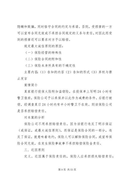 保险的基本原则.docx