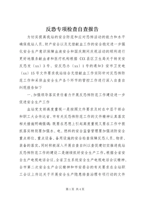 反恐专项检查自查报告.docx